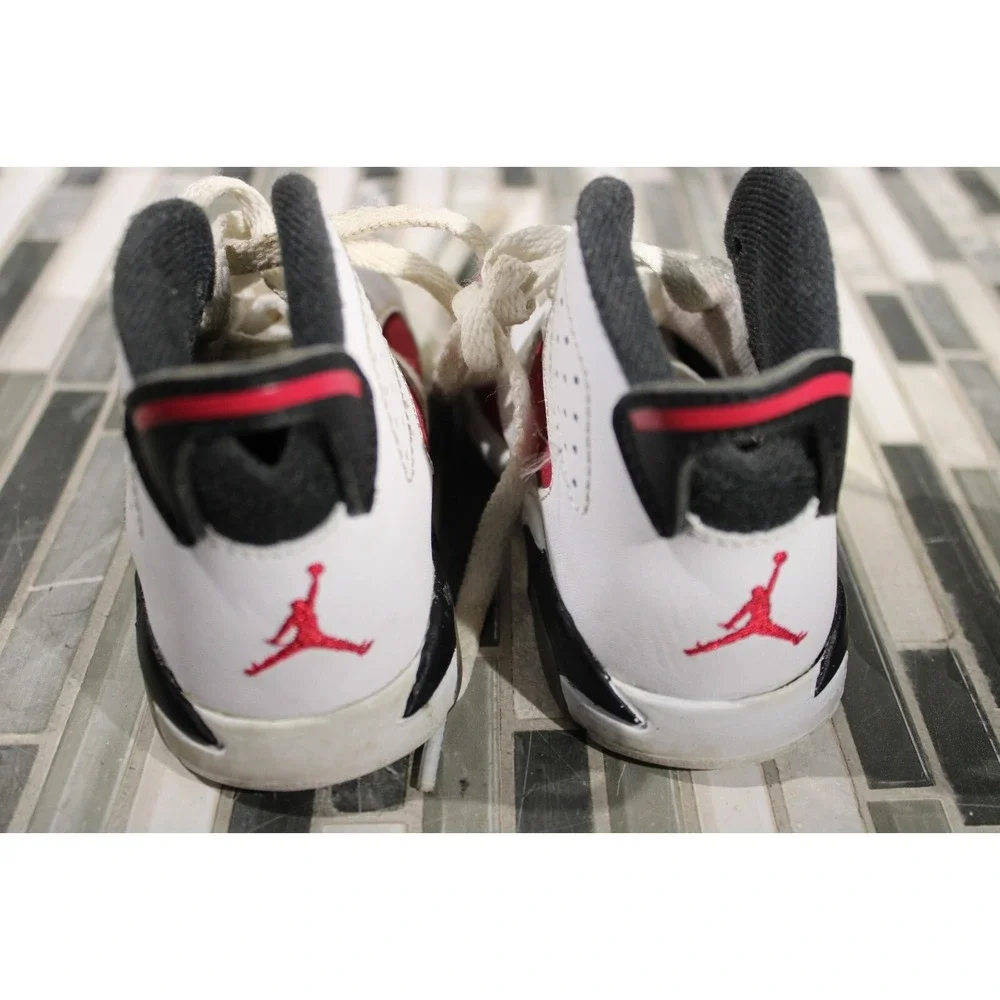 Nike Air Jordan Retro 6 Carmine Basketball Shoes Size 5C‎ 384667-160